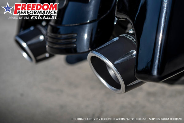 Freedom Performance HARLEY TOURING AMERICAN OUTLAW & COMBAT FLUTED 4.5" MEGAPHONE SLIP-ONS BUNDLE 1995-PRESENT