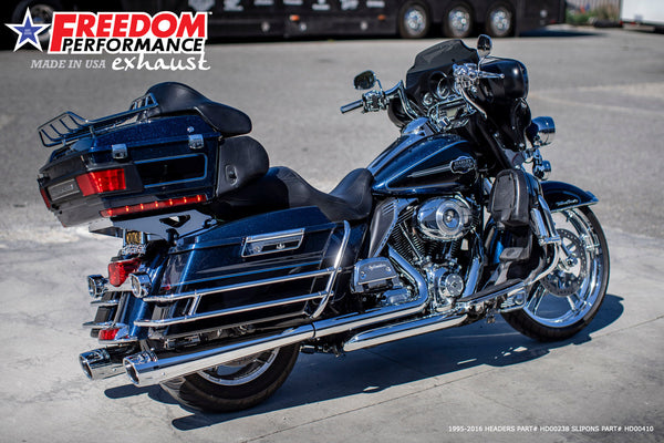 Freedom Performance HARLEY TOURING AMERICAN OUTLAW & COMBAT FLUTED 4.5" MEGAPHONE SLIP-ONS BUNDLE 1995-PRESENT