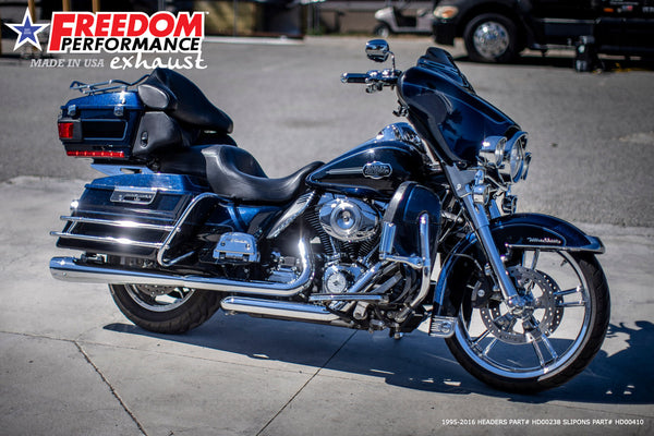 Freedom Performance HARLEY TOURING AMERICAN OUTLAW & COMBAT FLUTED 4.5" MEGAPHONE SLIP-ONS BUNDLE 1995-PRESENT