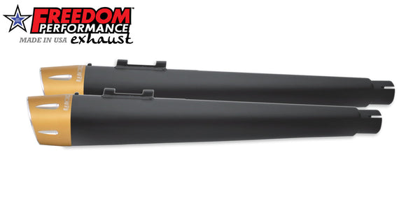 Freedom Performance HARLEY TOURING AMERICAN OUTLAW & COMBAT FLUTED 4.5" MEGAPHONE SLIP-ONS BUNDLE 1995-PRESENT