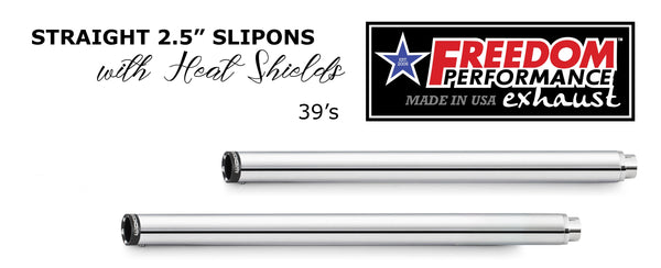 Freedom Performance YAMAHA ROADSTAR/1600/SILVERADO 2.5" CLASSIC SLIP-ONS BUNDLE