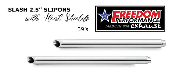Freedom Performance YAMAHA ROADSTAR/1600/SILVERADO 2.5" CLASSIC SLIP-ONS BUNDLE