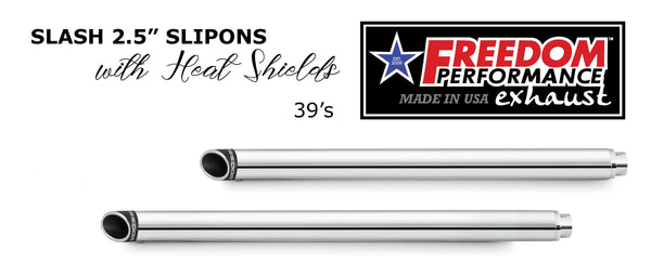 Freedom Performance YAMAHA ROADSTAR/1600/SILVERADO 2.5" CLASSIC SLIP-ONS BUNDLE