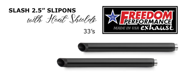 Freedom Performance YAMAHA ROADSTAR/1600/SILVERADO 2.5" CLASSIC SLIP-ONS BUNDLE