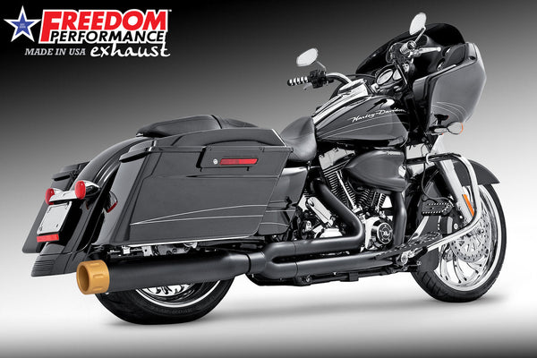 Freedom Performance HARLEY TOURING 4" UNION 2-INTO-1 RIGHT-SIDE ONLY 1995-2016