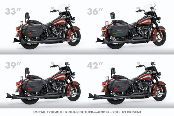 Freedom Performance HARLEY M8 SOFTAIL 2.5" TUCK & UNDER TRUE DUALS FULL SYSTEM 2018-PRESENT BUNDLE *NOT FOR WIDE TIRE BIKES