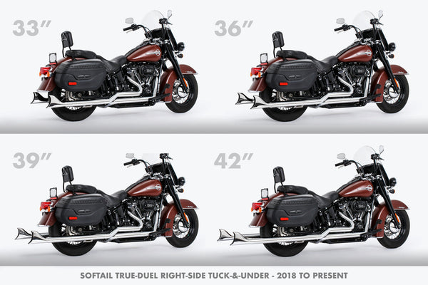 Freedom Performance HARLEY M8 SOFTAIL 2.5" TUCK & UNDER TRUE DUALS FULL SYSTEM 2018-PRESENT BUNDLE *NOT FOR WIDE TIRE BIKES