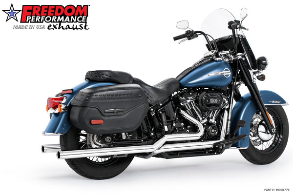 Freedom Performance HARLEY M8 SOFTAIL 2.5" TUCK & UNDER TRUE DUALS FULL SYSTEM 2018-PRESENT BUNDLE *NOT FOR WIDE TIRE BIKES
