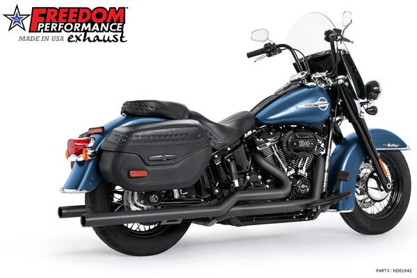 Freedom Performance HARLEY M8 SOFTAIL 2.5" TUCK & UNDER TRUE DUALS FULL SYSTEM 2018-PRESENT BUNDLE *NOT FOR WIDE TIRE BIKES