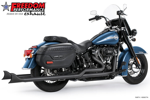 Freedom Performance HARLEY M8 SOFTAIL 2.5" TUCK & UNDER TRUE DUALS FULL SYSTEM 2018-PRESENT BUNDLE *NOT FOR WIDE TIRE BIKES