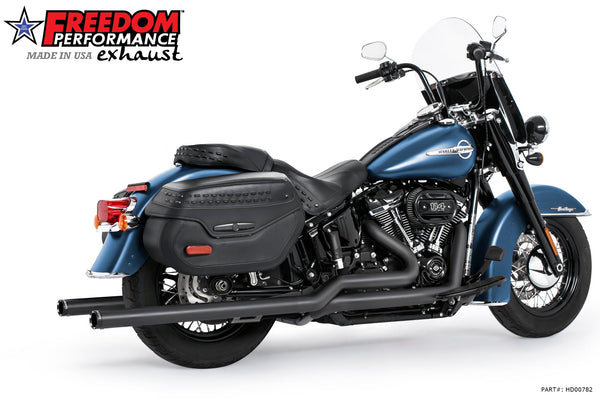 Freedom Performance HARLEY M8 SOFTAIL 2.5" TUCK & UNDER TRUE DUALS FULL SYSTEM 2018-PRESENT BUNDLE *NOT FOR WIDE TIRE BIKES