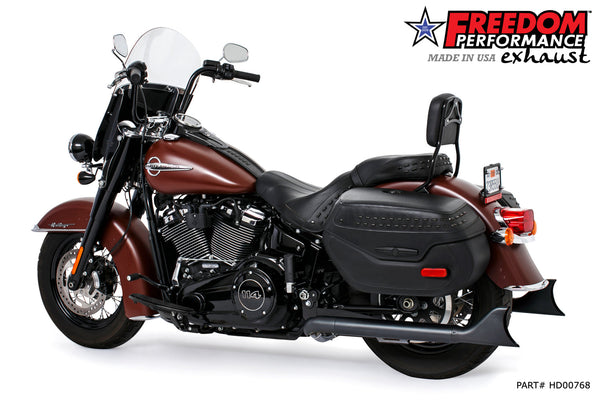 Freedom Performance HARLEY M8 SOFTAIL 2.5" TUCK & UNDER TRUE DUALS FULL SYSTEM 2018-PRESENT BUNDLE *NOT FOR WIDE TIRE BIKES