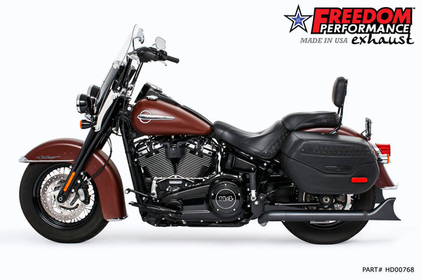 Freedom Performance HARLEY M8 SOFTAIL 2.5" TUCK & UNDER TRUE DUALS FULL SYSTEM 2018-PRESENT BUNDLE *NOT FOR WIDE TIRE BIKES