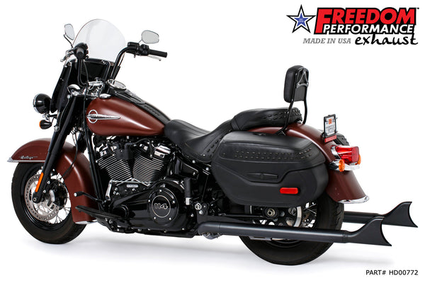 Freedom Performance HARLEY M8 SOFTAIL 2.5" TUCK & UNDER TRUE DUALS FULL SYSTEM 2018-PRESENT BUNDLE *NOT FOR WIDE TIRE BIKES