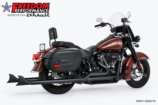 Freedom Performance HARLEY M8 SOFTAIL 2.5" TUCK & UNDER TRUE DUALS FULL SYSTEM 2018-PRESENT BUNDLE *NOT FOR WIDE TIRE BIKES