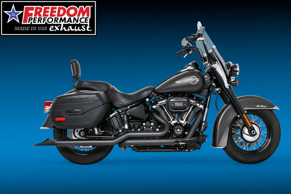 Freedom Performance HARLEY M8 SOFTAIL 2.5" TUCK & UNDER TRUE DUALS FULL SYSTEM 2018-PRESENT BUNDLE *NOT FOR WIDE TIRE BIKES