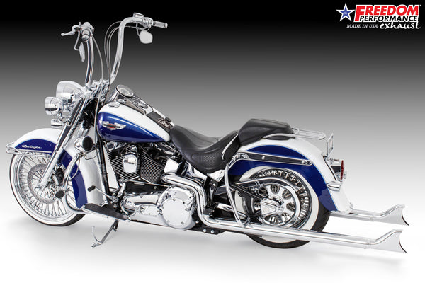 Freedom Performance HARLEY SOFTAIL 2.5" CLASSIC TRUE-DUALS FULL SYSTEM Fits 1986-2006 or 2007-2017 BUNDLE