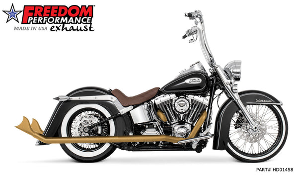 Freedom Performance HARLEY SOFTAIL 2.5" CLASSIC TRUE-DUALS FULL SYSTEM Fits 1986-2006 or 2007-2017 BUNDLE