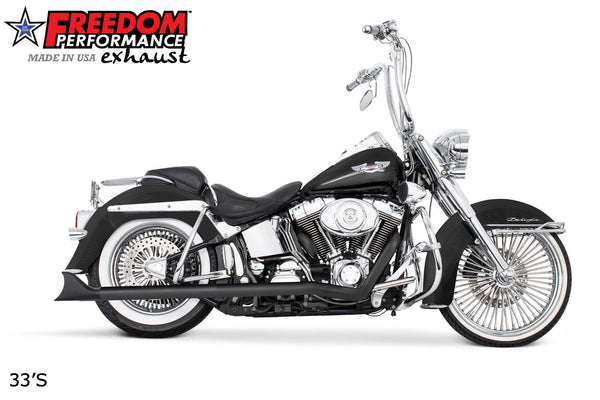 Freedom Performance HARLEY SOFTAIL 2.5" CLASSIC TRUE-DUALS FULL SYSTEM Fits 1986-2006 or 2007-2017 BUNDLE