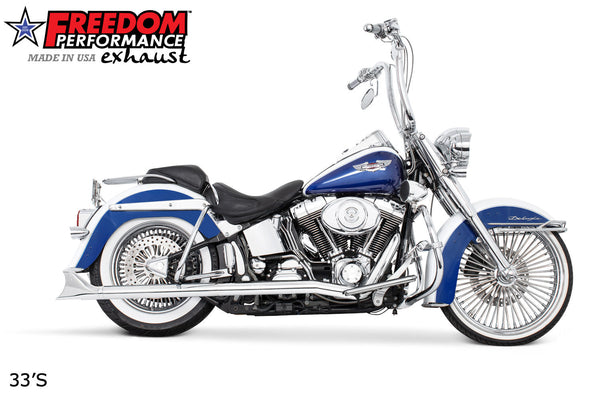 Freedom Performance HARLEY SOFTAIL 2.5" CLASSIC TRUE-DUALS FULL SYSTEM Fits 1986-2006 or 2007-2017 BUNDLE