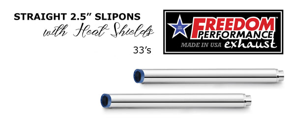 Freedom Performance HARLEY TOURING 2.5" SLIP-ONS *CHECK DESCRIPTION FOR YEAR FITMENTS* BUNDLE
