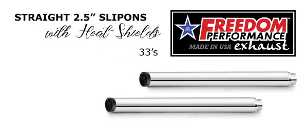 Freedom Performance HARLEY TOURING 2.5" SLIP-ONS *CHECK DESCRIPTION FOR YEAR FITMENTS* BUNDLE