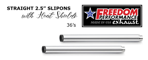 Freedom Performance HARLEY TOURING 2.5" SLIP-ONS *CHECK DESCRIPTION FOR YEAR FITMENTS* BUNDLE