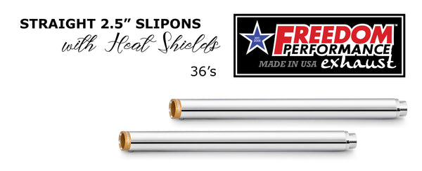 Freedom Performance HARLEY TOURING 2.5" SLIP-ONS *CHECK DESCRIPTION FOR YEAR FITMENTS* BUNDLE