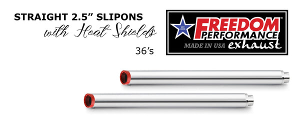 Freedom Performance HARLEY TOURING 2.5" SLIP-ONS *CHECK DESCRIPTION FOR YEAR FITMENTS* BUNDLE