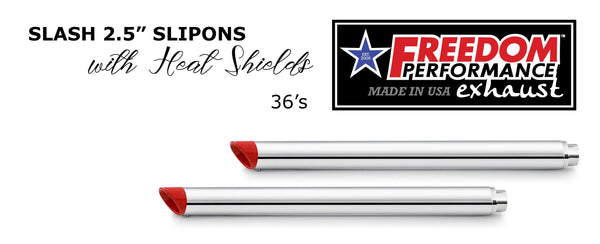 Freedom Performance HARLEY TOURING 2.5" SLIP-ONS *CHECK DESCRIPTION FOR YEAR FITMENTS* BUNDLE