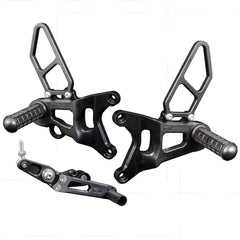 Woodcraft 05-0781B MV Agusta F3/Brutale 675/800RR GP/STD Adjustable Rearset Kit w/Shift pedal