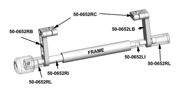 Woodcraft 50-0652 Ducati Hypermotard 821 Frame Slider Kit with pucks Awaiting correct parts
