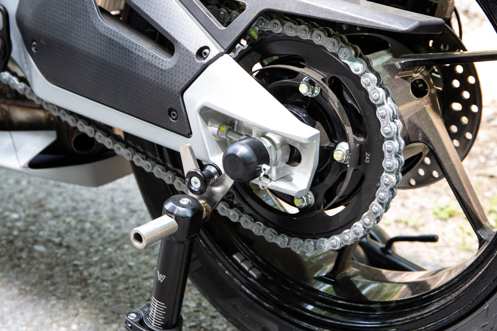 Woodcraft 45-0760R Rear Axle Slider Kit, Aprilia RS660, Aprilia RS457