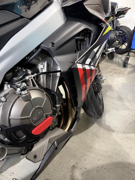 Woodcraft 60-0760RB Aprilia RS660 RHS Clutch Cover Protector w/ Skid Plate
