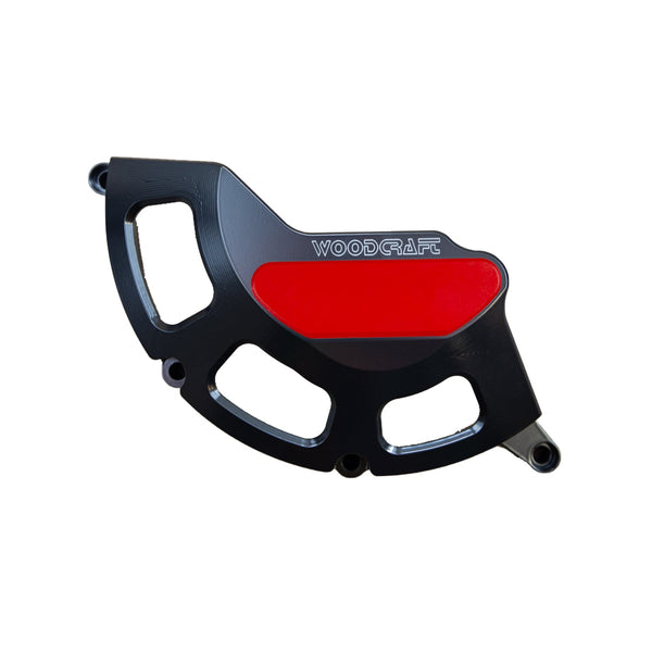 Woodcraft 60-0760RB Aprilia RS660 RHS Clutch Cover Protector w/ Skid Plate