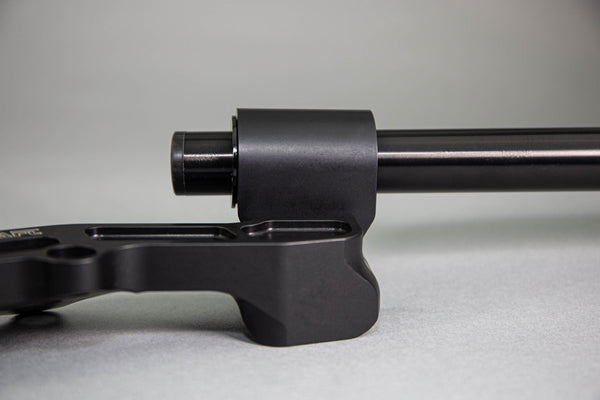 Adjustable Riser Clipon Adapter Plate w/ XL Black Bars Ducati Scrambler - Woodcraft Technologies