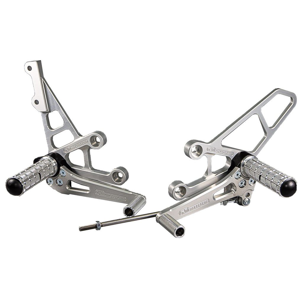 05-0222B Suzuki SV6501999-02  - Complete Rearset Kit w/ Pedals - STD Shift - Woodcraft Technologies