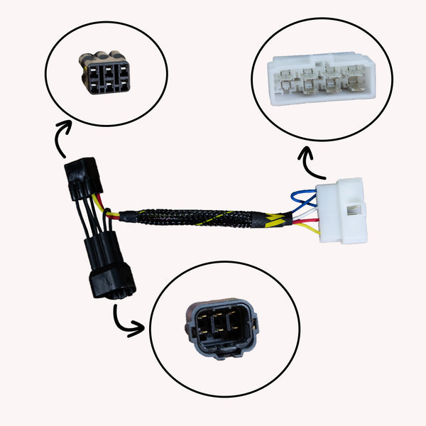 Woodcraft 43-0102EU Kawasaki Keyswitch Elimination Harness Euro Model W/Immobilizer