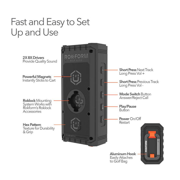 ROKFORM G-ROK Wireless Golf Speaker