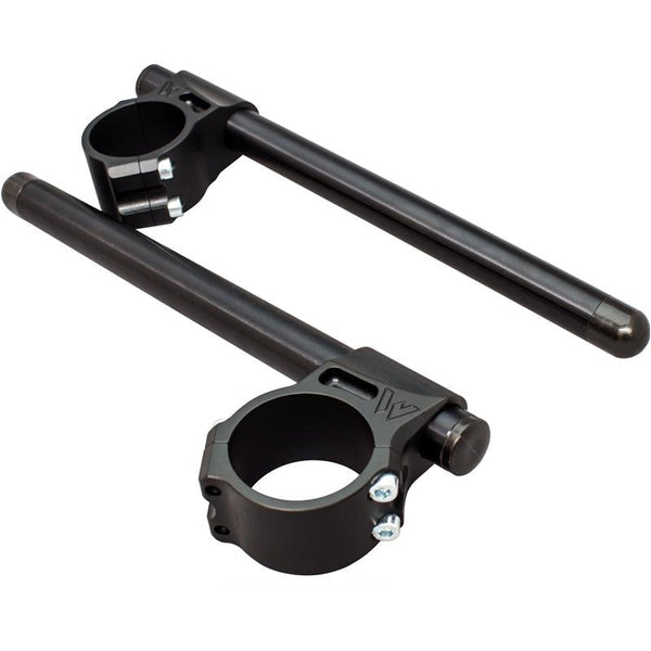 Suzuki GSXR600/750 '06-10 50/48mm Clipon Assembly, Black Bars - Woodcraft Technologies