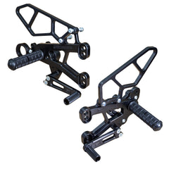 Woodcraft 05-0750B 2009-14 BMW S1000RR, 2014-16 S1000R STD Shift Complete Rearset