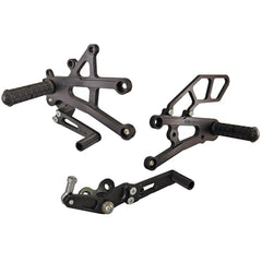 Woodcraft 05-0512B Triumph Daytona 675/R/Street Triple Rearsets  - GP Shift w/QS Rod - RACE USE ONLY (No Side Stand)