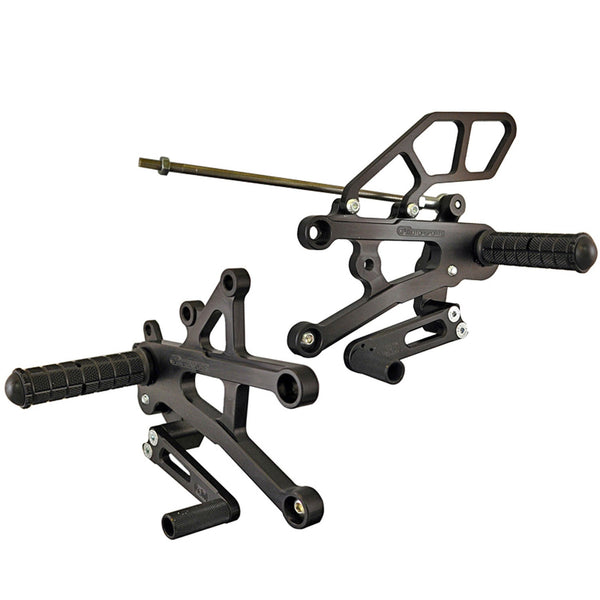 Woodcraft 05-0500B 2006-12 Triumph Daytona 675 Rearset  - STD Shift image 1