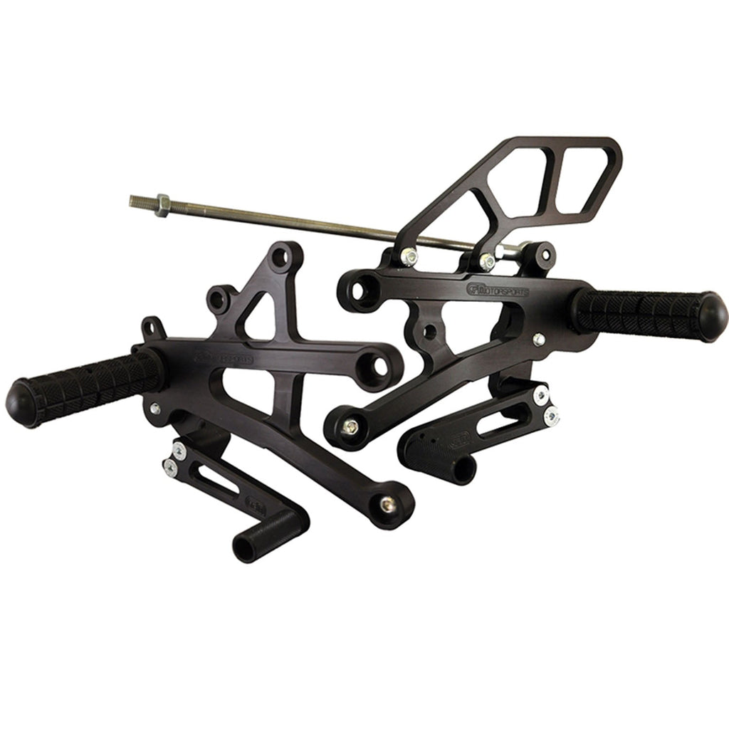 Woodcraft 05-0509B Triumph Street Triple Rearset Kit, STD Shift W/O QS - Complete W/Shift and Brake Pedals image 1
