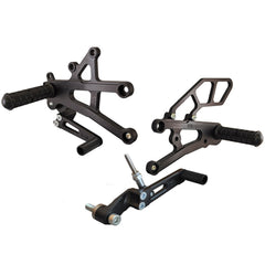 Woodcraft 05-0508B Triumph Street Triple Rearset Kit, GP Shift W/O QS - Complete W/Shift and Brake Pedals