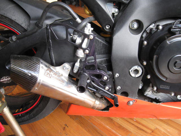 Woodcraft 05-0247B 2006-10 Suzuki GSX-R600/750 Complete Rearset image 2