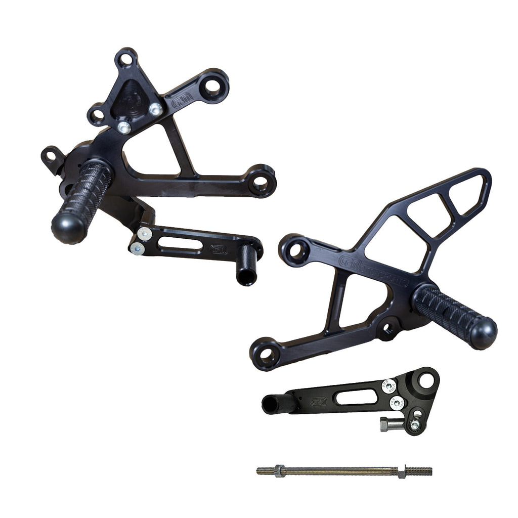 Woodcraft 05-0150B 2013-18 Kawasaki ZX636 Complete Rearset - STD/GP Shift image 1
