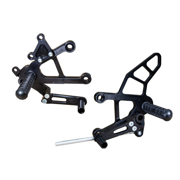 Woodcraft 05-0149B 2009-12 Kawasaki ZX-6R Complete Rearset - STD / GP Shift image 2