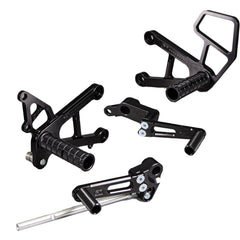 Woodcraft 05-0147B 2007-08 Kawasaki ZX6/636 Complete Rearset - STD/GP Shift