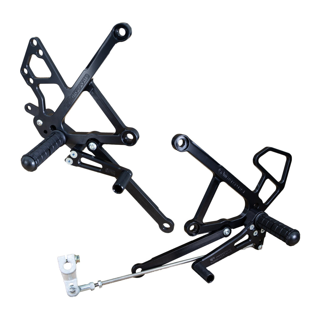 Woodcraft 05-0129B 2009-11 Kawasaki Ninja 650R Complete Rearset image 1